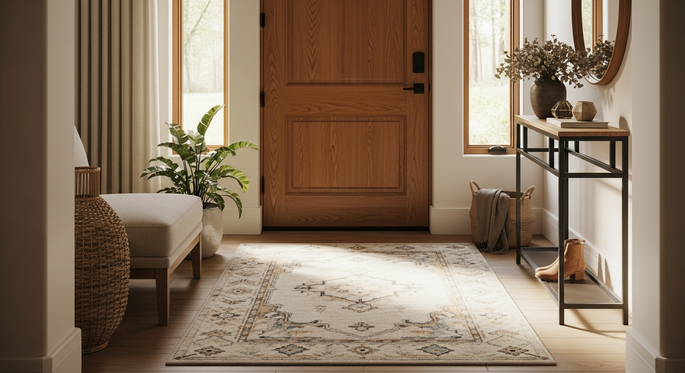 Le tapis texture qui transforme votre entrée en 30 secondes