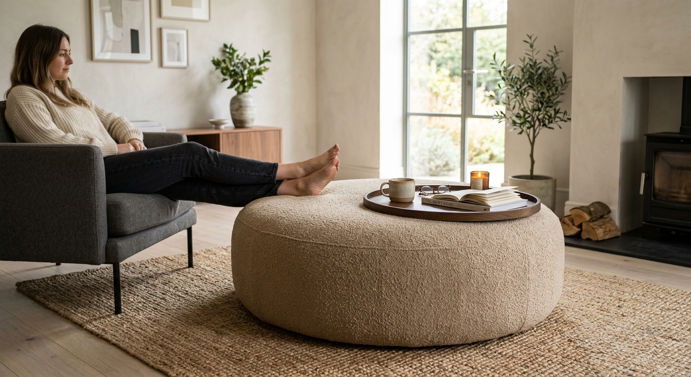 Le pouf-fauteuil qui remplace 3 meubles à lui seul