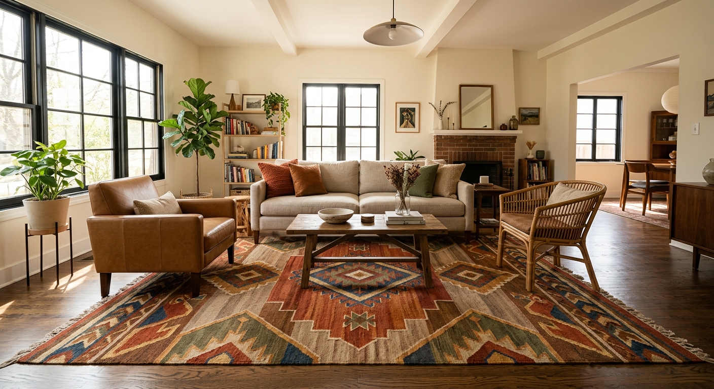 Un tapis change tout : transformer son salon en moins de 25 €