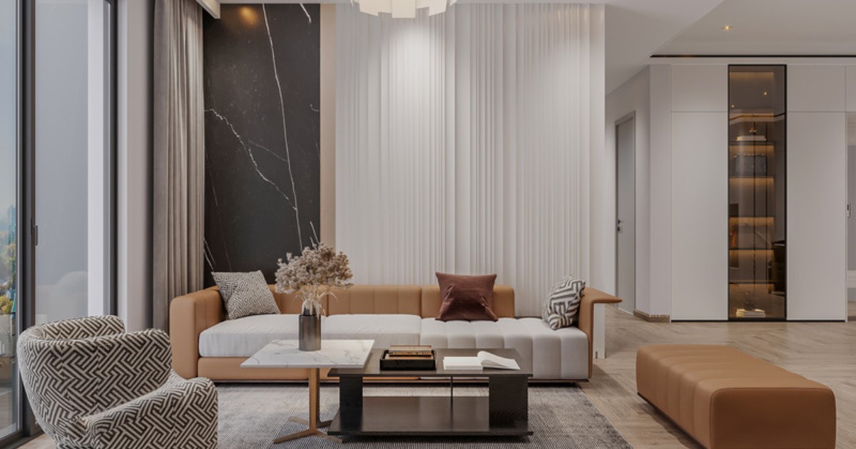 Look decoration salon scandinave lumineux