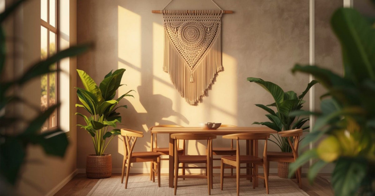 Style boheme — rotin et macrame